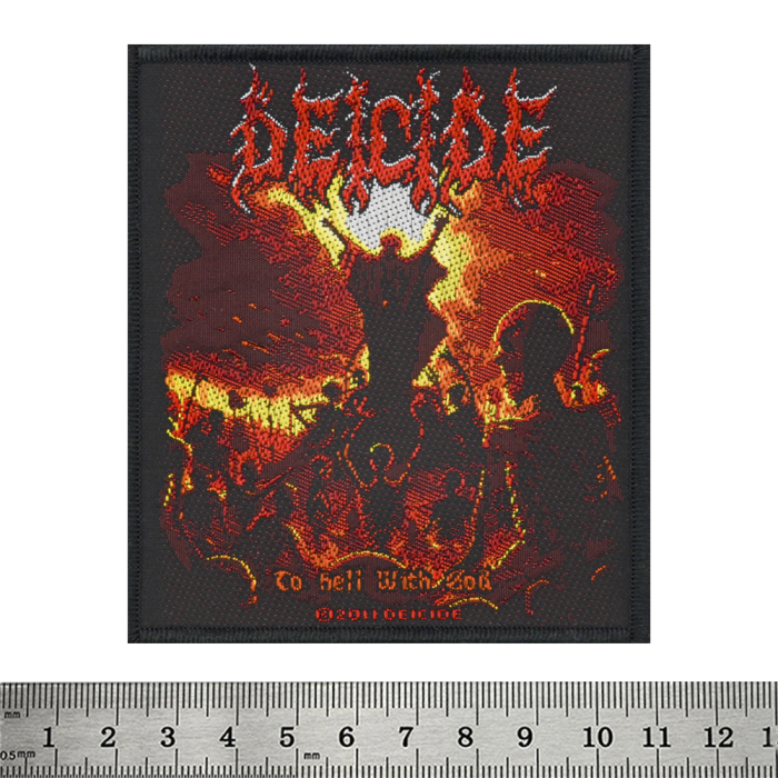Sew on patch DEICIDE - TO HELL WITH GOD (ofp-050)