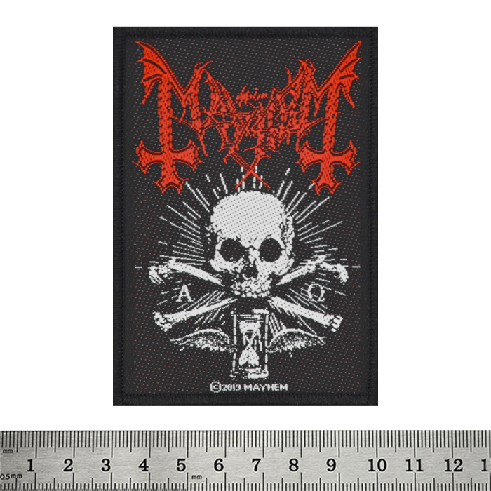 Sew on patch MAYHEM - ALPHA OMEGA DAEMON (ofp-057)