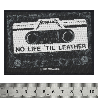 Sew on patch METALLICA - NO LIFE 'TILL LEATHER (ofp-069)
