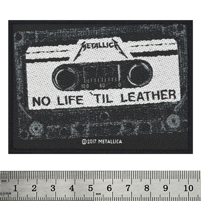 Sew on patch METALLICA - NO LIFE 'TILL LEATHER (ofp-069)