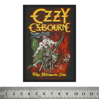 Sew on patch OZZY OSBOURNE - THE ULTIMATE SIN (ofp-070)