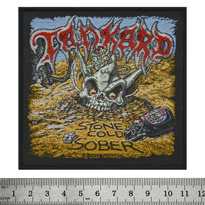 Sew on patch TANKARD - STONE COLD SOBER (ofp-079)