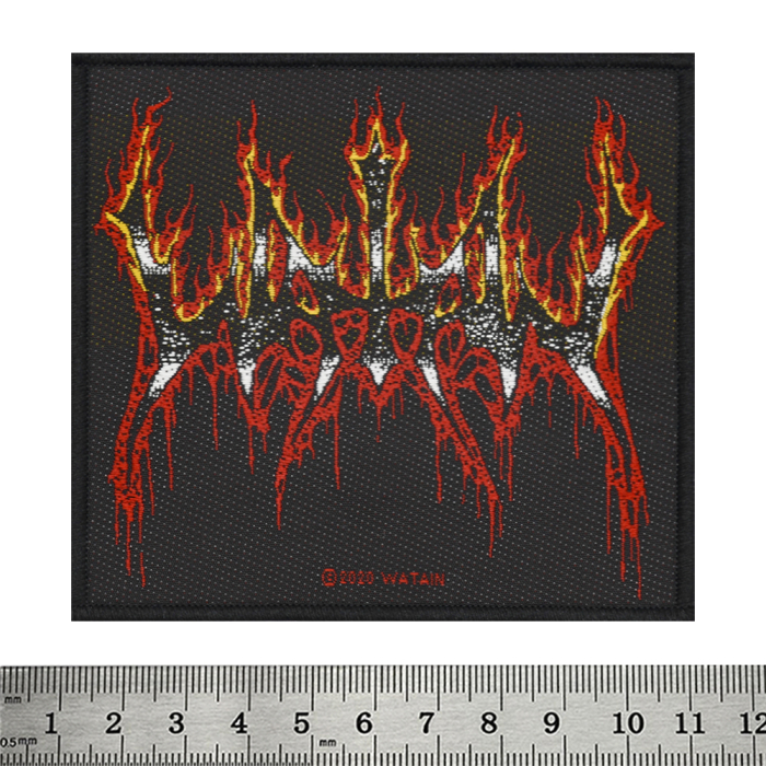 Sew on patch WATAIN - FLAMING LOGO (ofp-080)