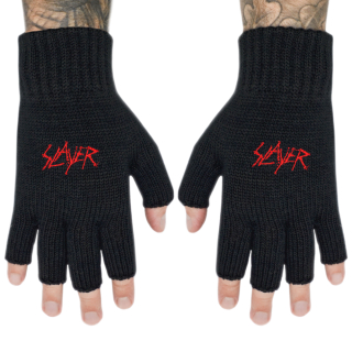 Fingerless gloves SLAYER - SCRATCHED LOGO (gol-004)