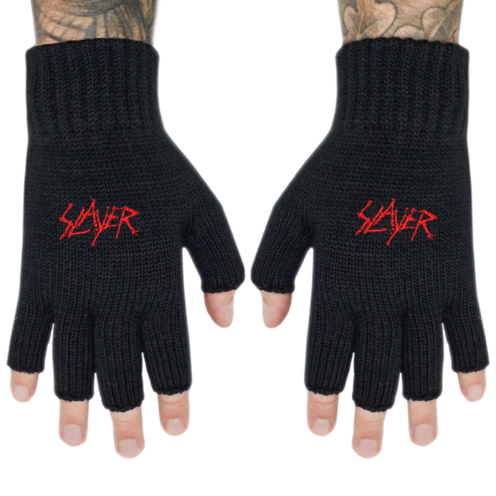 Fingerless gloves SLAYER - SCRATCHED LOGO (gol-004)