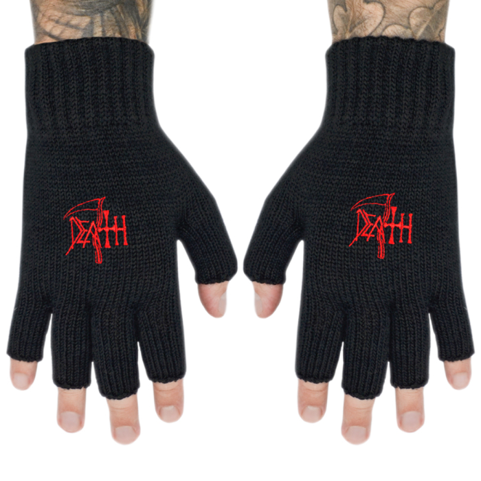 Fingerless gloves DEATH - LOGO (gol-012)