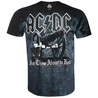 AC/DC - For Those About To Rock (Tie-Dye) Liquid Blue T-shirt
