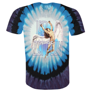 Led Zeppelin - Swan Song (Tie-Dye) Liquid Blue T-shirt