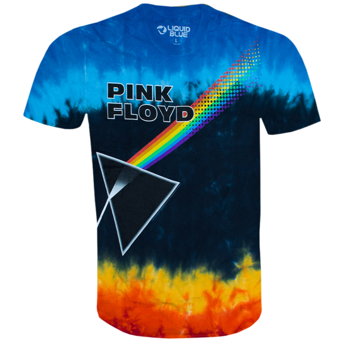 Pink Floyd - Us and Them (Tie-Dye) Liquid Blue T-shirt