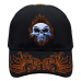 Burning Skull (Orange) Embroidered Baseball Cap