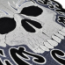 Dorsal Skull in a Pattern Back Embroidered Patch