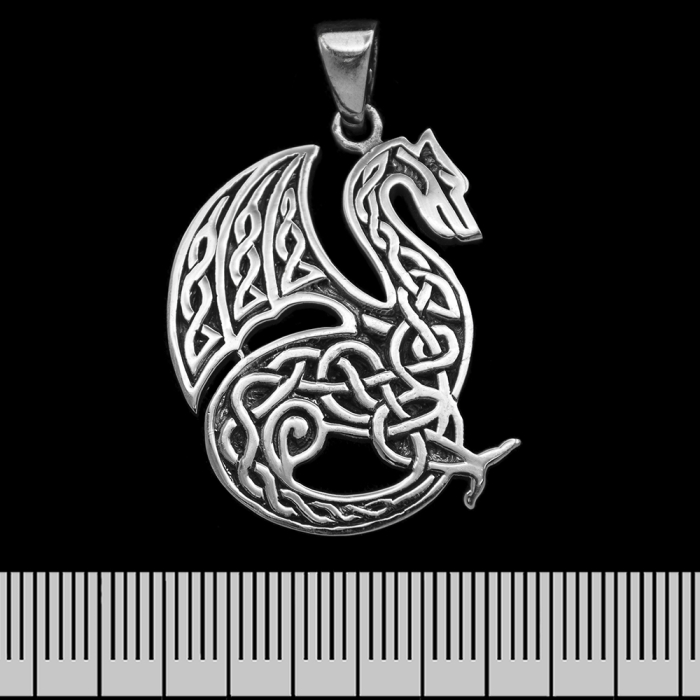 Dragon Celtic Pattern (925 Silver) Pendant