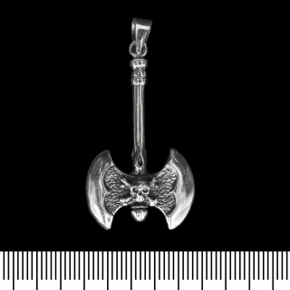 Labris with Skull and Bones (925 Silver) Pendant