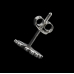 Cross with a Celtic Pattern (925 Silver) (st-008) Stud Earring