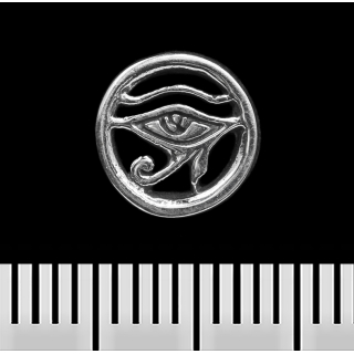 Eye of Ra in a Circle (925 Silver) (st-014) Stud Earring