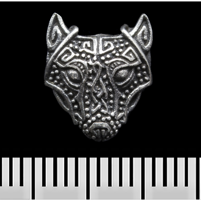 Fenrir (Wolf) (925 Silver) (st-022) Stud Earring