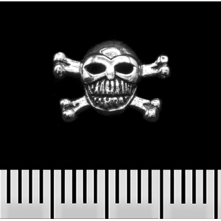 Pirate Skull 2 ​​(925 Silver) (st-025) Stud Earring