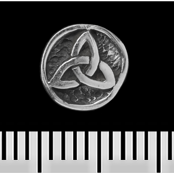 Triquetra in a Circle (925 Silver) (st-031) Stud Earring