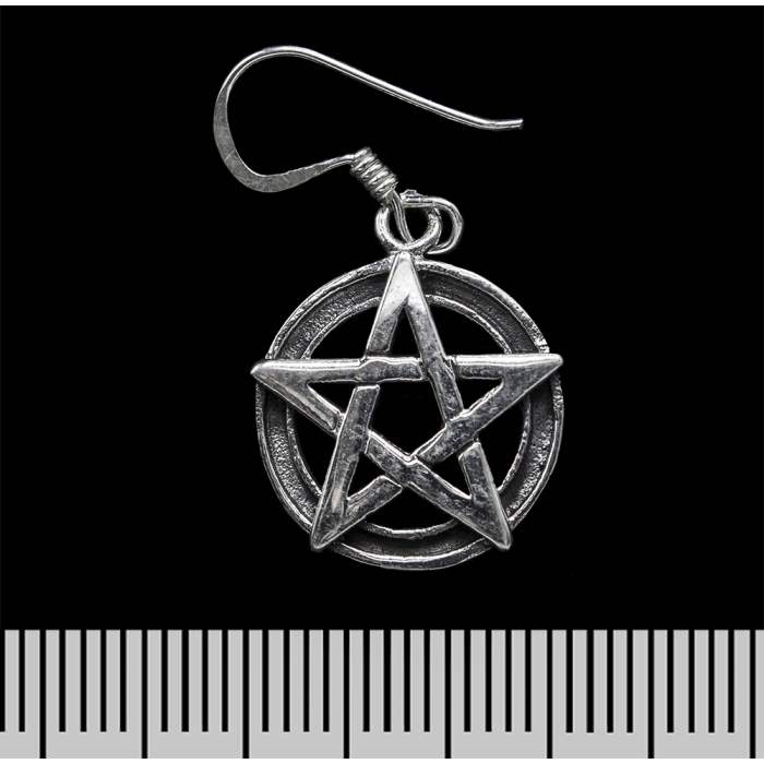 Pentagram (925 Silver) Earring-Hook