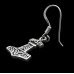 Thor's Hammer (Triquetra) (925 Silver) Earring-Hook