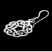 Round Celtic Pattern (925 Silver) Earring-Hook