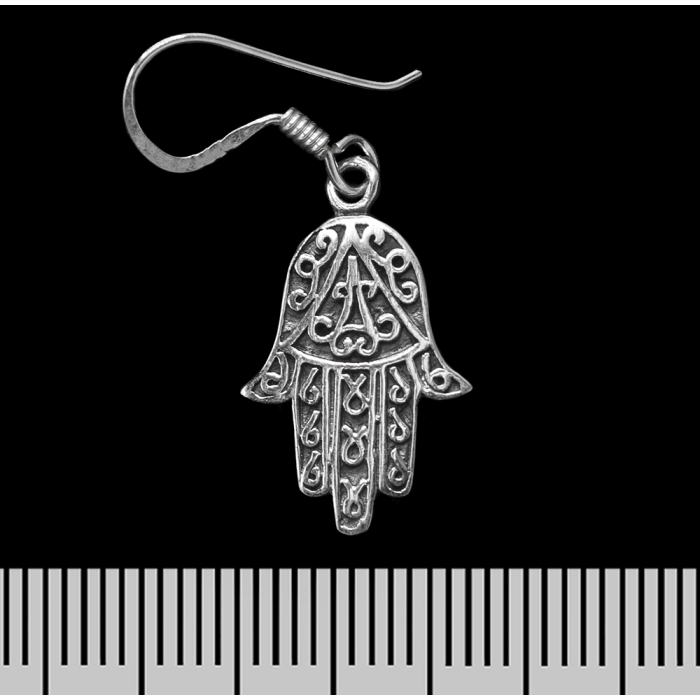 Hamsa (Hand of God) (925 Silver) Earring-Hook