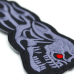 Fire Skull (stp-007) Thermo Embroidered Patch
