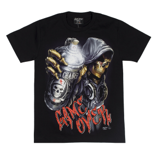 Graffiti Skeleton "Game Over" (Glows in the Dark) T-Shirt