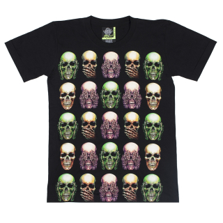 Hear No, Speak No, See No Skulls T-Shirt