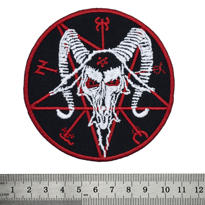 Baphomet (Red Pentagram) (PS-044) Embroidered Patch