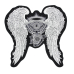 Motor with Angel Wings Back Embroidered Patch