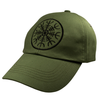 Aegishjalmur (Helm of Awe) (Olive) Baseball Cap