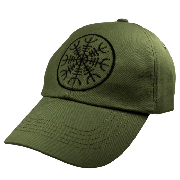 Aegishjalmur (Helm of Awe) (Olive) Baseball Cap