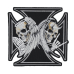 Iron Cross (Angel and Demon) Embroidered Patch