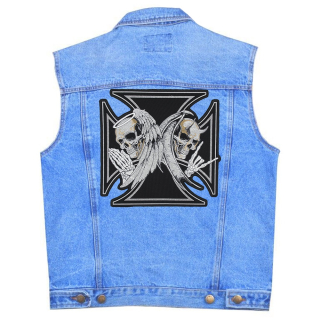 Iron Cross (Angel and Demon) Embroidered Patch