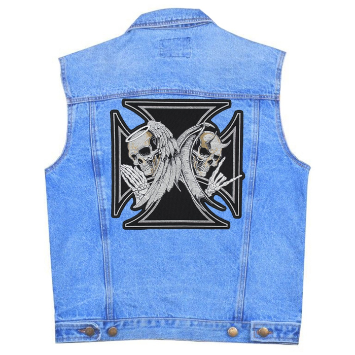 Iron Cross (Angel and Demon) Embroidered Patch