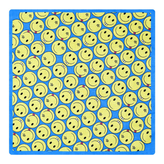 Smileys on a Light Blue Background Bandana