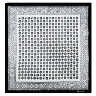 Indian Pattern (Black and White) Bandana