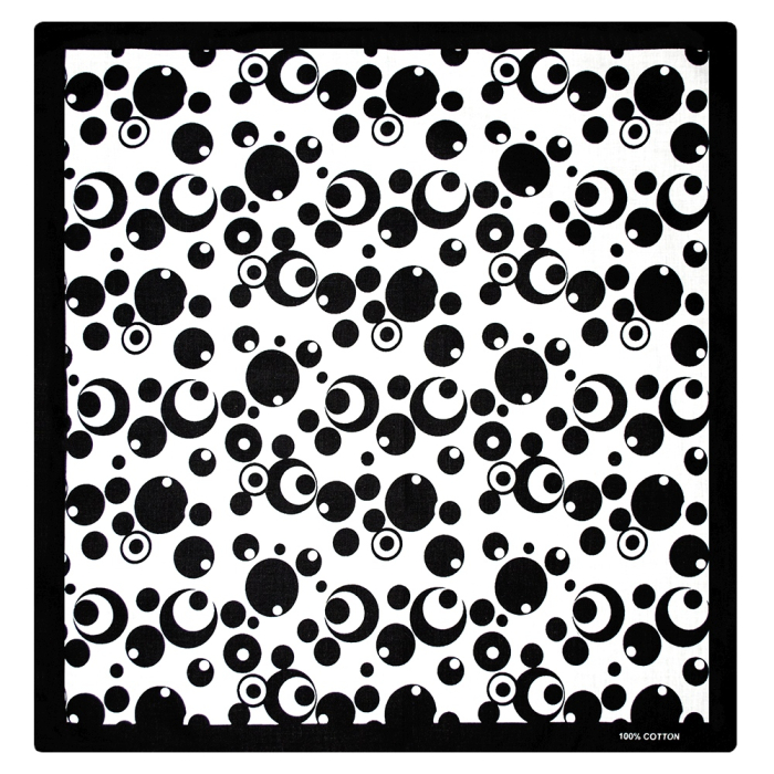 White and Black Balls Bandana