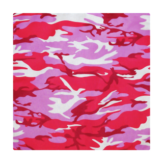 White and Pink Camouflage Bandana
