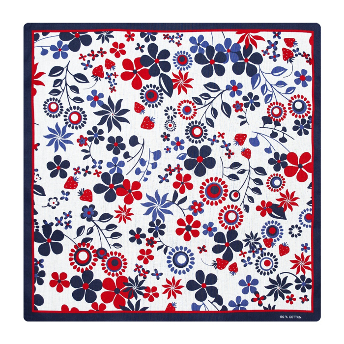 Flowers and Strawberries Bandana Flowers and Strawberries Bandana