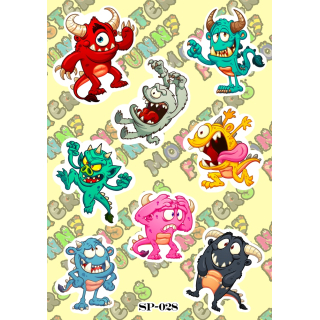 Funny Monsters SP-028 Sticker Pack