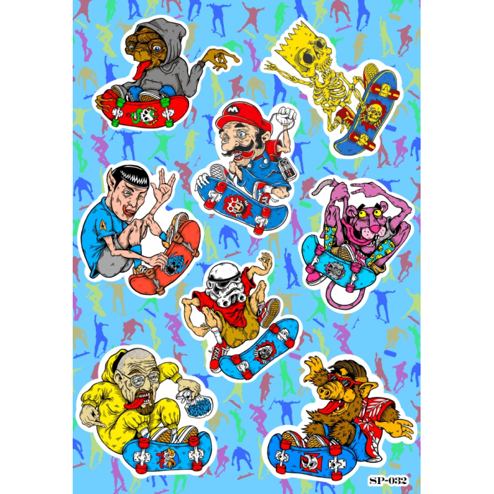 Skateboarding SP-032 Sticker Pack