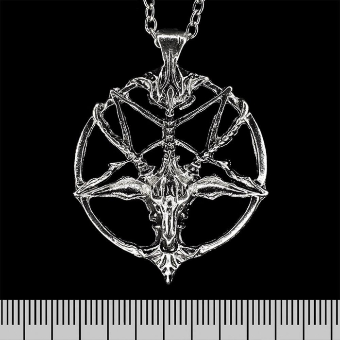 Pentagram (Steel Baphomet) Pendant