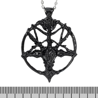 Pentagram (Black Baphomet) Pendant