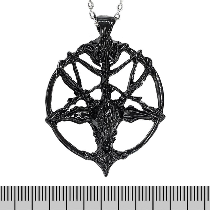 Pentagram (Black Baphomet) Pendant