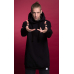 Urbanist Black Oversized Hoodie