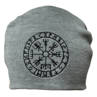 Aegishjalmur (Helm of Awe) Gray Hat with Embroidery