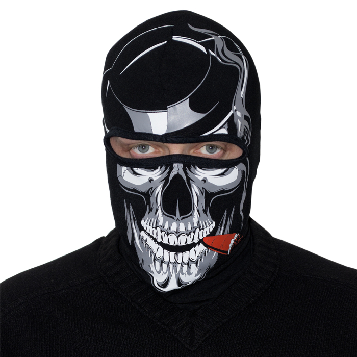 Skull with a Cigar Balaclava Mask