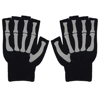 Skeleton Bone (Gray) Gloves